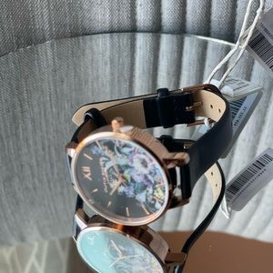 OLIVIA BURTON
Enchanted Garden Vegan Black & rose Gold